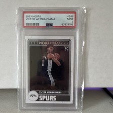 Panini 2023 Hoops Victor Wembanyama Rookie #298 PSA 9 San Antonio Spurs