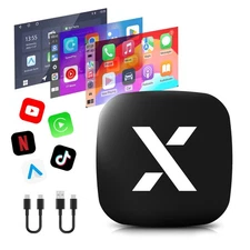 Wireless CarPlay & Android Auto Adapter with Play Store/YouTube/Netflix/Disne...