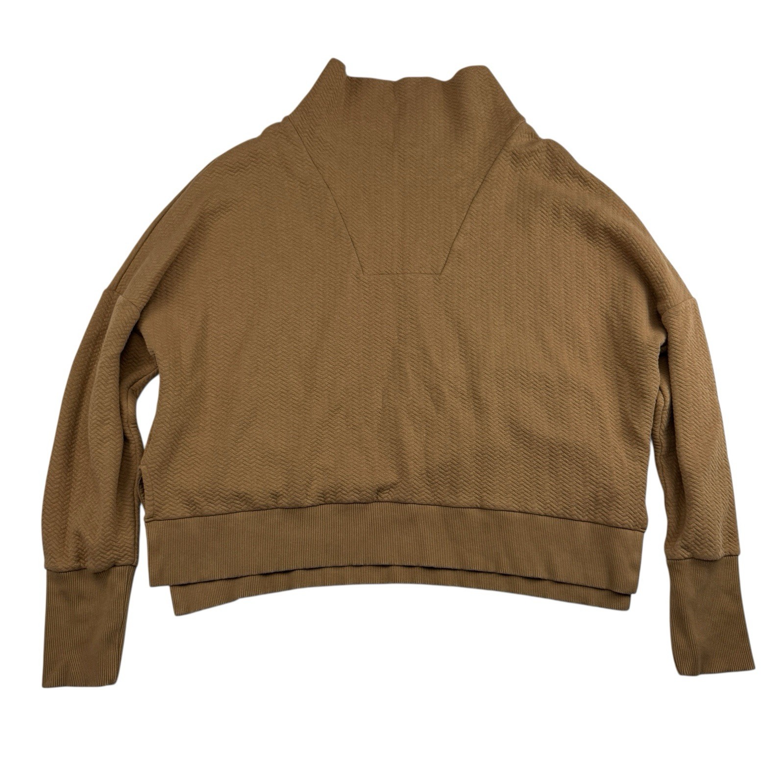 Calia Elevate Herringbone Pattern Funnel Neck Swe… - image 1