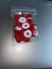 12 Tudor Electric Football Red TTC Bases New