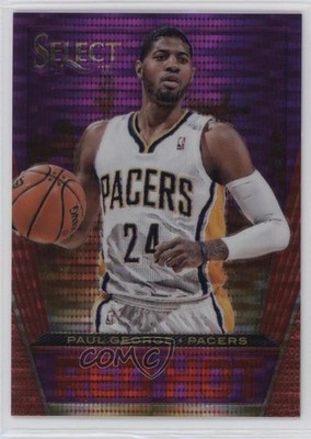2013-14 Panini Select Red Hot Purple Prizm 55/99 Paul George #48 1k5
