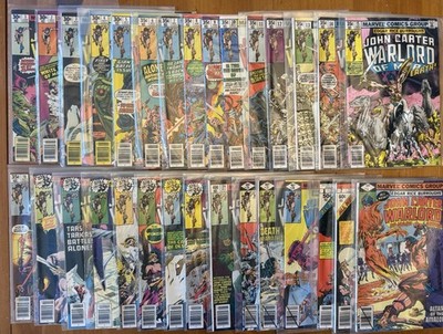 John Carter Warlord of Mars #1-24 26-28 + Annuals 1-3 Marvel 30 Issues VF+ B9#10