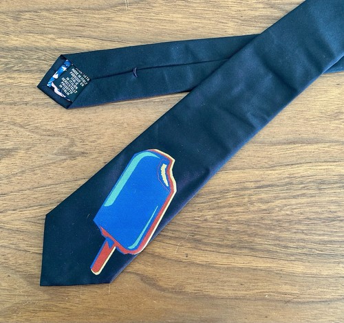 Paul Smith Mainline Pop Art Popsicle Jacquard Silk Tie