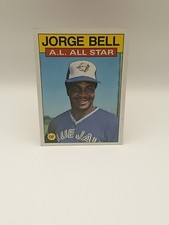 1986 Topps Jorge Bell All-Star Baseball Card #718 Blue Jays OF O/C