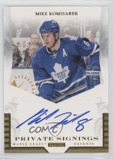 2010-11 Panini Luxury Suite Private Signings Mike Komisarek #MK Auto d4e