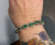 15 Carat Emerald tennis bracelet