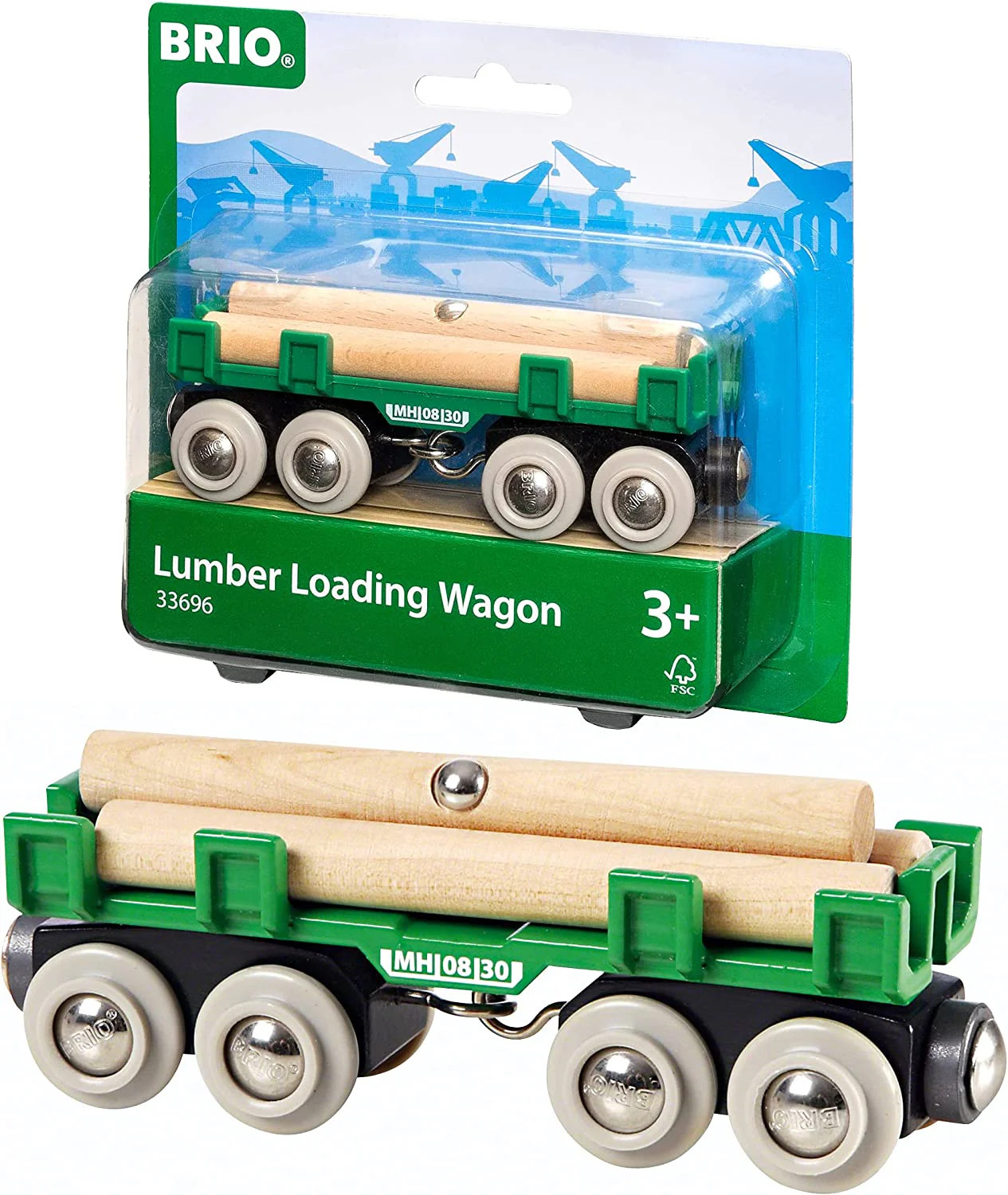 Brio 33696 BRIO WORLD - Lumber Loading Wagon