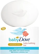 4x Baby Dove Sensitive Care soap Rich Moisture Bathing Bar -75g Box -Free Ship