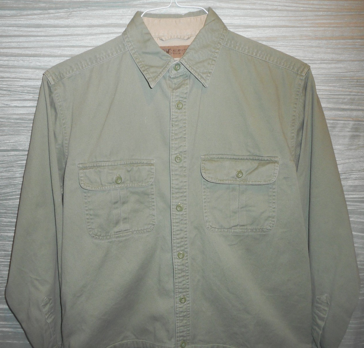 Faded Glory Authentic Button Down 100% Cotton Lon… - image 2