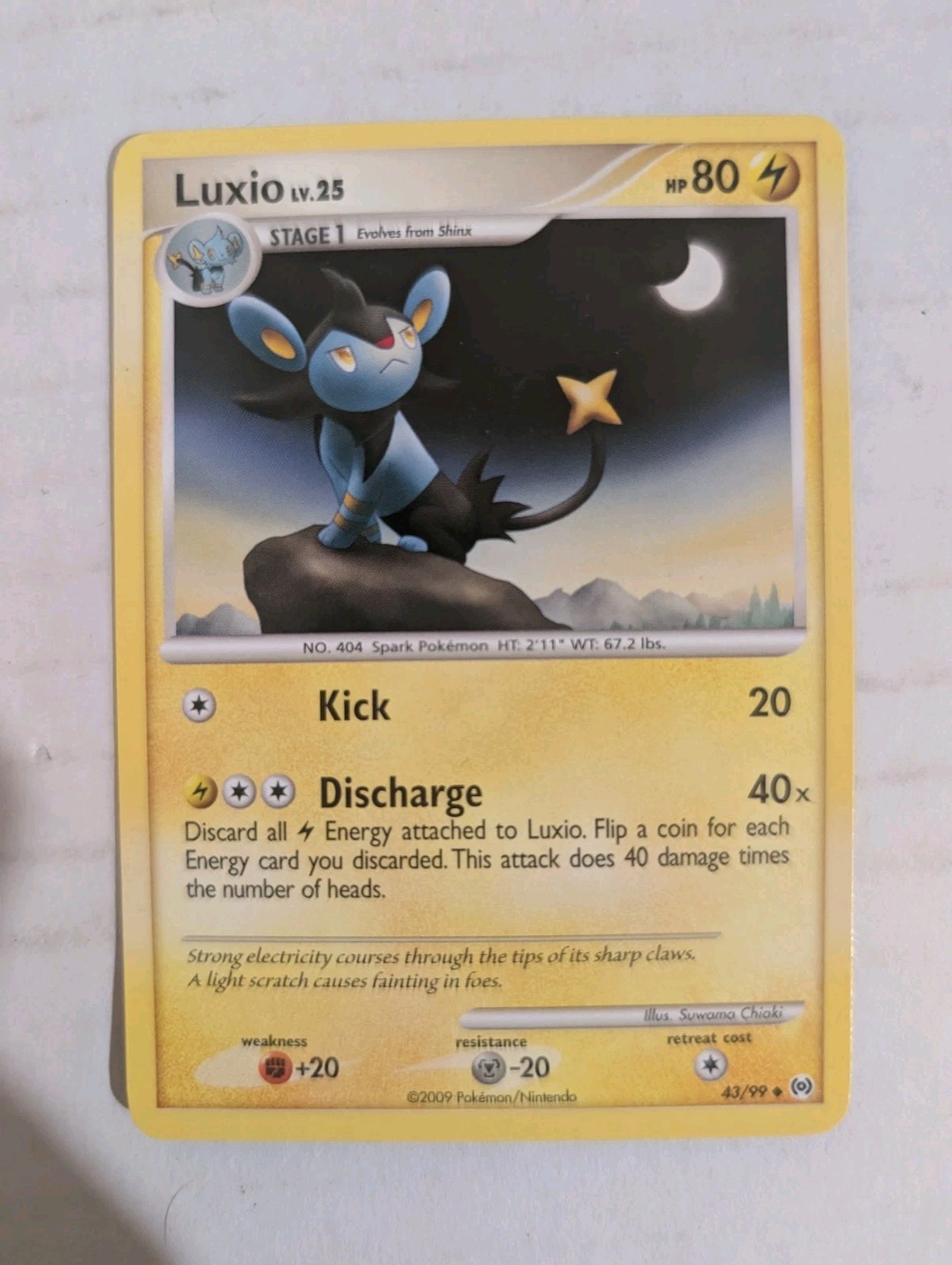 Luxio 43/99 Uncommon Platinum Arceus Pokemon TCG Near Mint