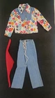 Vintage Barbie KEN BEST BUY #9128 FLOWER PRINT SHIRT LACED PANTS Scarf READ