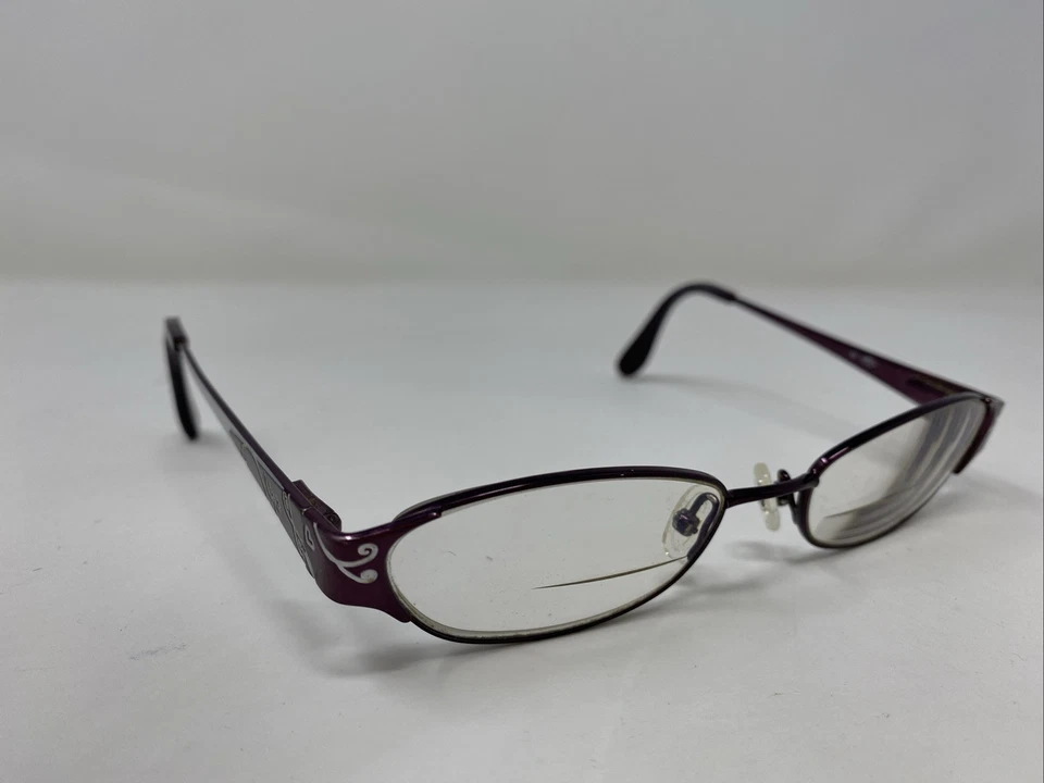 Marco de gafas Phoebe Couture P235 PUR 49-17-130 de borde completo de metal púrpura WX96 Foto 3 de 4