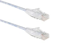 Cat6 Slim Ethernet Patch Cable, Snagless, 3 ft, White