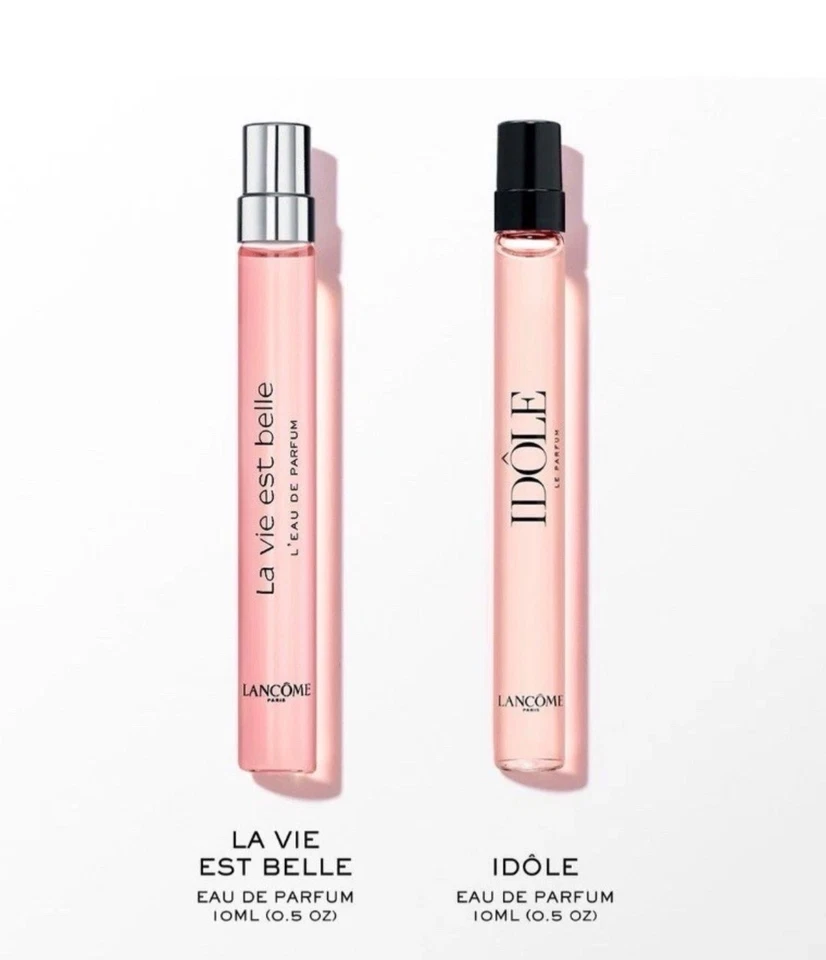 Juego de regalo de fragancia Lancôme La Vie Est Belle & Idôle 0,34 oz cada uno | NUEVO | 2 PIEZAS Foto 3 de 4