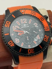 Invicta Pro Diver 13733 48mm Quartz Chronograph Black Orange