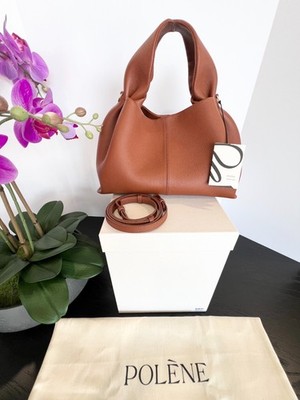 Authentic Polène Paris Numéro Neuf Crossbody Handbag in color Textured Cognac
