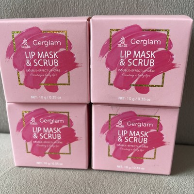 Lip Mask & Scrub Set Of 4 - Moisturizing, Double-effect Lip Care, 10g/ 0.35oz