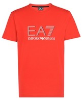 Ea7 T-Shirt Herren Train Logo Series Ea7 Rot