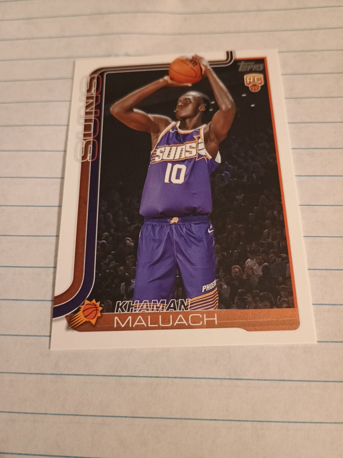 🔥2025 TOPPS KHAMAN MALUACH ROOKIE #210 PHOENIX SUNS NBA🔥
