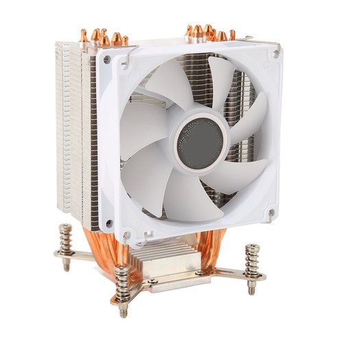 9CM CPU Cooler 4 Copper Heat Pipes Colorful Lighting 3pin Hydraulic Computer NEW - Afbeelding 6 van 12