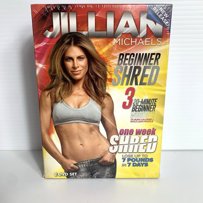 Jillian Michaels Beginner Shred Fitness Video 20 Min Workout DVD 2 Disc Set NEW