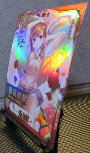 Tarjeta rara de Mikoto Misaka índice mágico SSR historia de la diosa Doujin anime casi nueva - Imagen 4 de 5