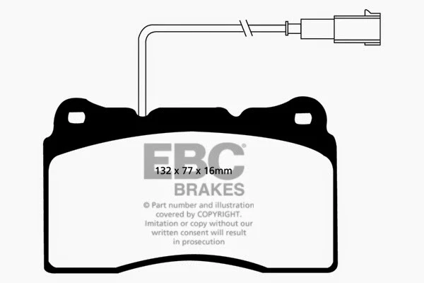 Pastiglie Freno Anteriori EBC Yellowstuff Alfa Romeo 159 Giulietta Pinza 330m - Immagine 4 di 4