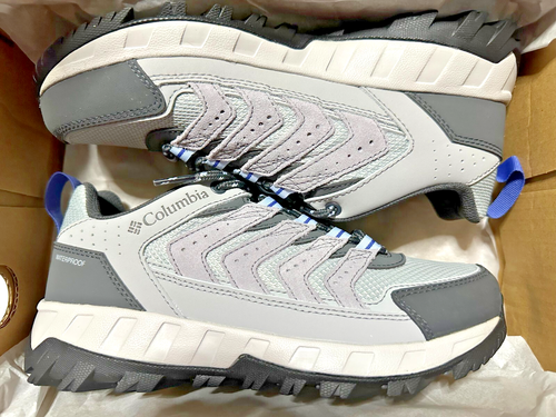 Columbia Women's Strata Trail Low Waterproof Hiking Shoe Steam/Eve Size 7.5 US
