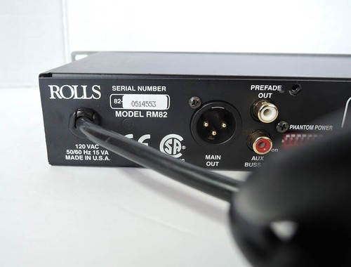 ROLLS RM82 8 CHANNEL RACK MOUNTABLE MICROPHONE LINE MIXER - FULLY WORKING - 第 10/17 張圖片