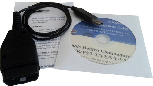 USB ALDL DIAGNOSTIC CABLE HOLDEN COMMODORE VR VS VT VU VX VY ECU FAULT CODES CEL - Picture 2 of 6