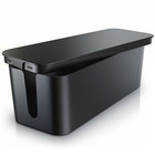 Bearware Kabelbox aus Kunststoff Kabelmanagement Kabelordner Kabelkasten schwarz
