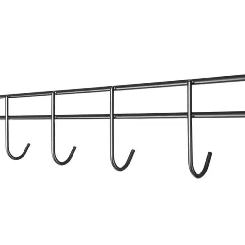 2Tier Rod Closet Organizer Garment Rack Clothes Storage Hanger Shelf Hooks - Picture 8 of 10