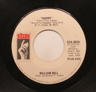 Northern Soul Promo 45 William Bell - Happy / Happy On Stax | eBay