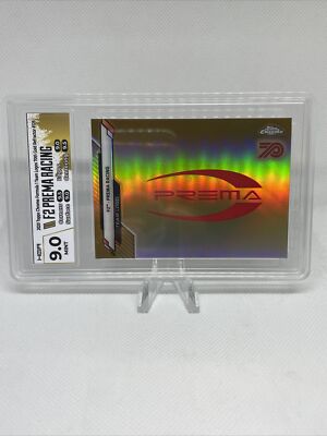 2020 Topps Chrome Formula 1 70th Anniv Gold Refractor #128 Prema Racing HGA 9