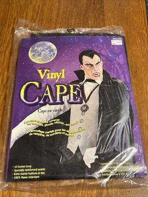 Costume De Vampire Complet - Cape Noire 90 Cm Avec Dents Et Pilules De Sang - Pour Halloween, Carnaval, Cosplay - Adulte Et Enfant - 3