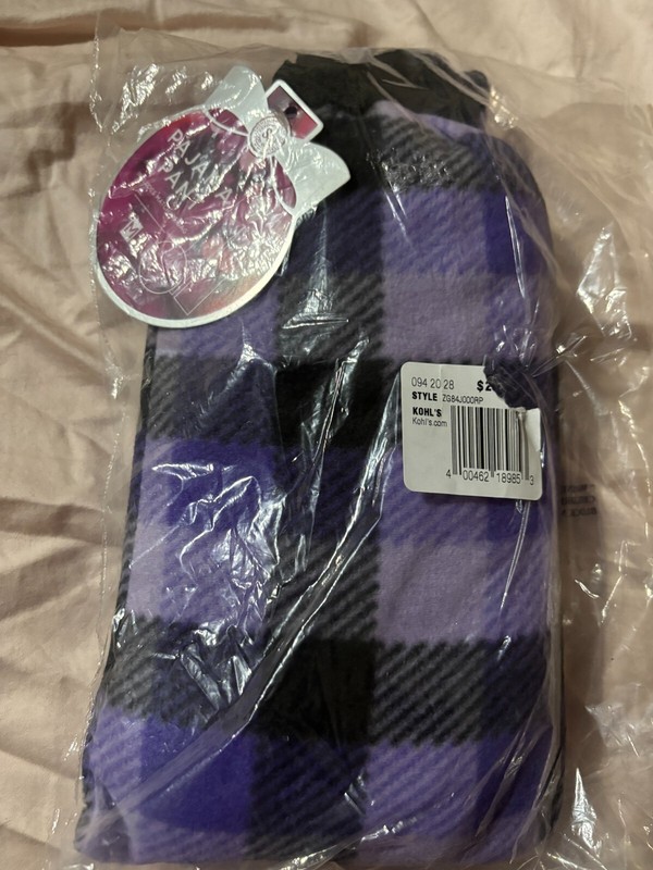 Women's purple and black sleep pants size Medium