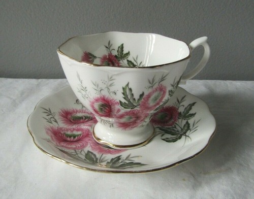 Royal Albert Bone China Pink Chrysanthemum Teacup & Saucer England - Picture 2 of 9