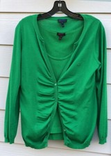 Escada Emerald Green Sweater Twin Set Medium NWT 40, M