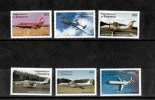 Dominica 1998 - Airplanes - Set of 6 Stamps - Scott #2071-6 - MNH