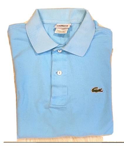 LACOSTE Light Blue Polo Shirt SZ 3 | eBay