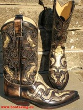 Sendra Boots Schlange Cowboystiefel Westernstiefel Python Handmade Gr. 38 bis 45