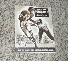 Vintage Quaker Oats How To Play Football Char...