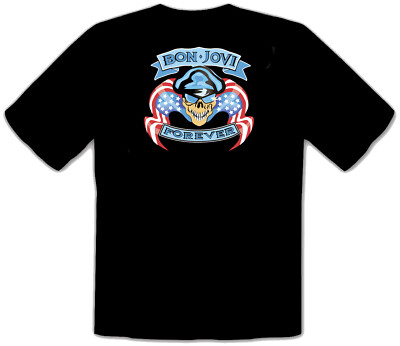 Bon Jovi Schwarze Punk Rock Music SCHWARZE Kinder T-Shirt -550_Kids
