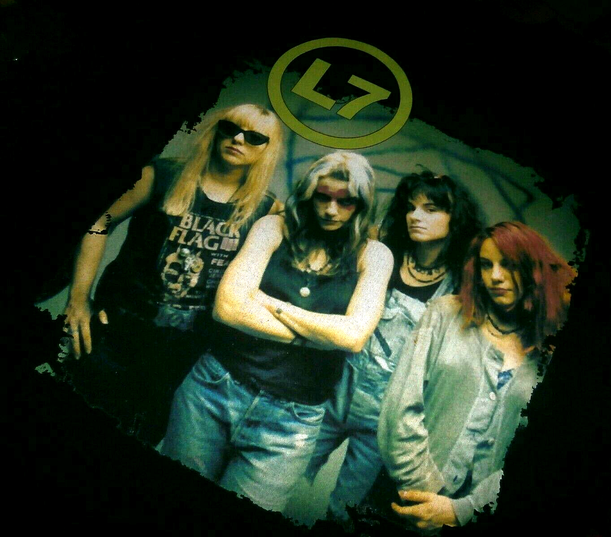 Smell the Magic Vintage L7 Band Shirt Short Sleeve Black Smell the Magic Vintage L7 Band Shirt Short Sleeve Black