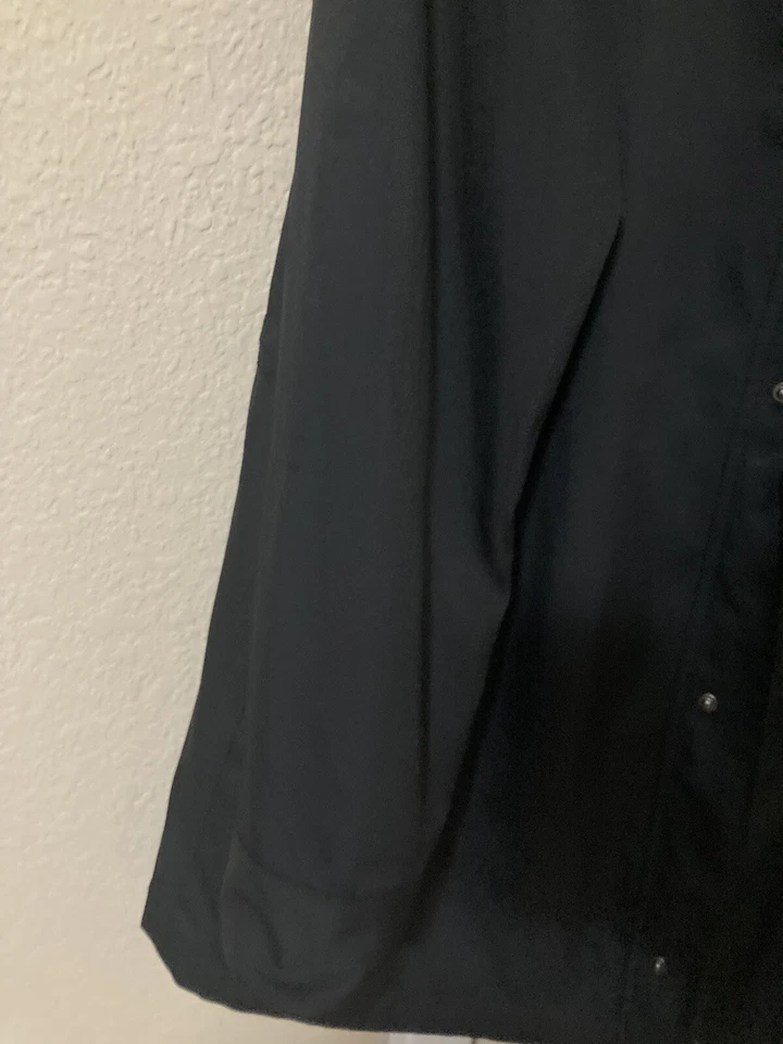 Abrigo de coche para hombre ARMANI COLLEZIONI Mac chaqueta resistente al agua negro talla 42 L Foto 2 de 4