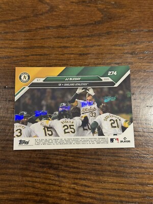 JJ Bleday Athletics Walk-Off HR 2024 MLB TOPPS NOW Card 274 Blue