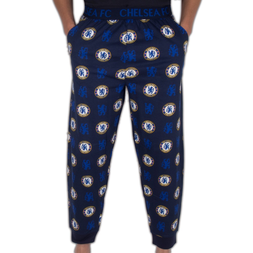 Chelsea Football Club Official Soccer Gift Mens Lounge Pants Pajama Bottoms