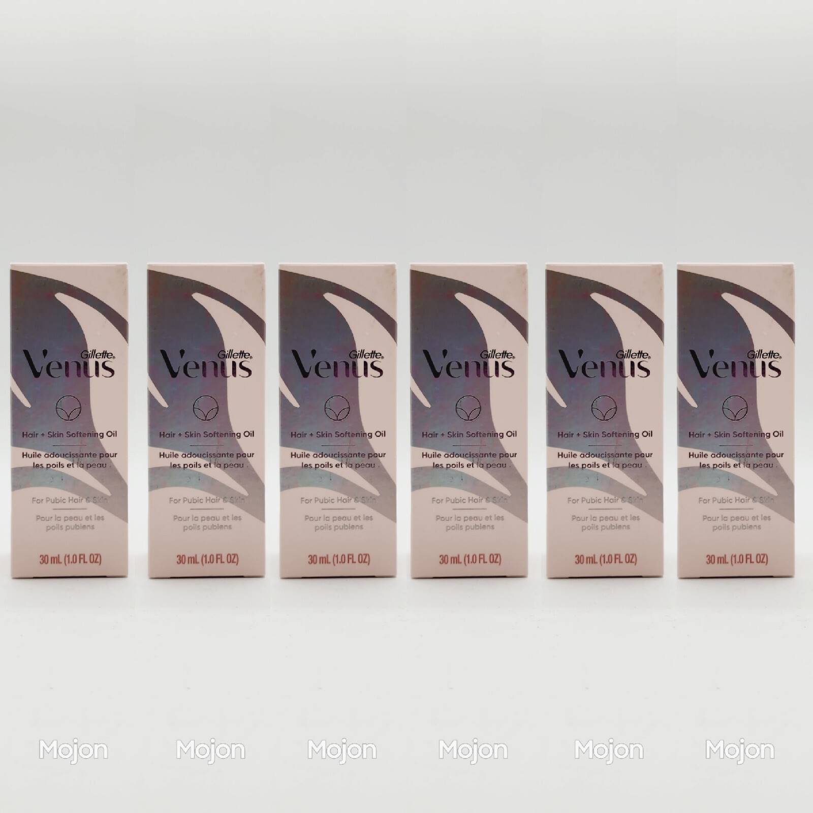 Lot of 6 Gillette Venus Women's Pubic Hair & Skin Softening Oil 1 FL OZ