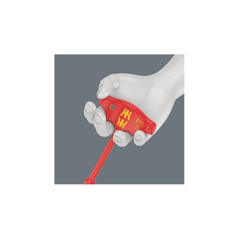Wera 05005120001 410I B VDE T-Handle Adapter Screwdriver 3/8" x 130 mm - Image 2 of 4