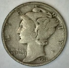 1931 S Mercury Silver Dime F/VF 10c Coin San Francisco Very Fine Circulated